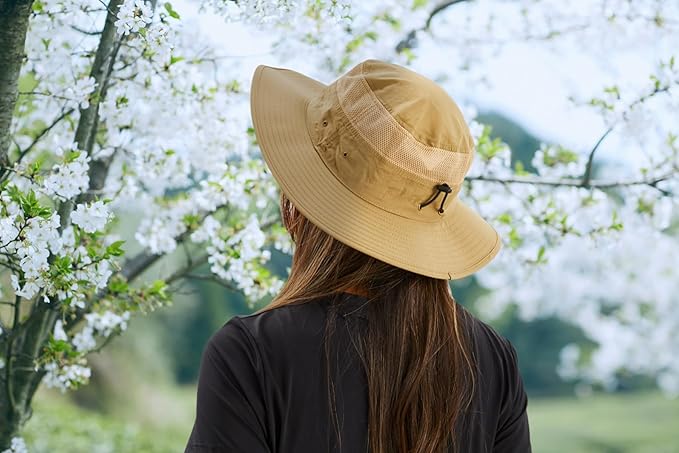 Home Prefer UPF 50+ Men's Sun Hat Wide Brim Bucket Hat UV Protection Hat for Mens Womens Beach Safari Gardening Golf Fishing