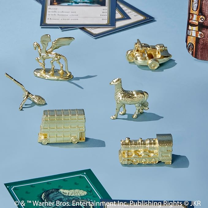 Hasbro Gaming Monopoly Harry Potter Edition Board Game | A Magical Adventure at Hogwarts | Ages 8 and Up | 2 to 6 Players | Family Games | Gifts for Kids and Adults