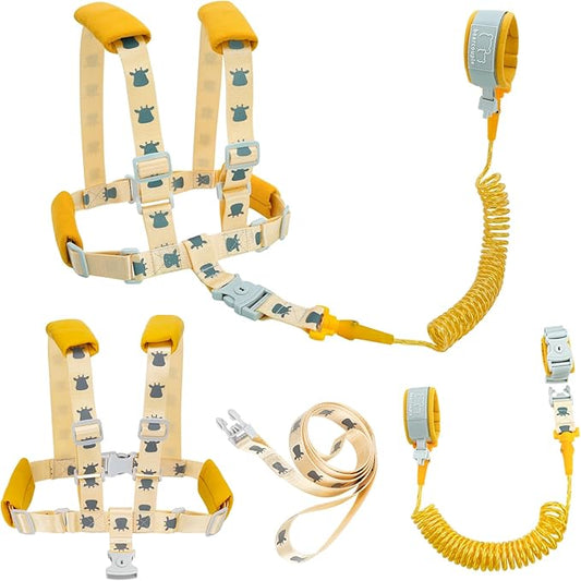 Toddler Leash, Anti Lost Wrist Link for Kids, 4 in 1 Kid Harness Backpack Leash, Child Safety Leash