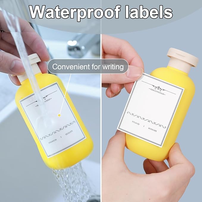 ASEVAT 6.7oz Refillable Plastic Travel Shampoo Bottles, Empty Travel Shampoo and Conditioner Bottles Reusable, Leak Proof Travel Size Shampoo Bottle, Hand Soap Dispenser for Vacation, Gym, Home