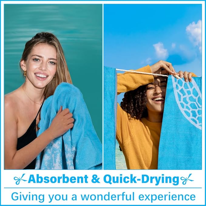 Thin Turkish Beach Towel Lightweight Soft Cotton Extra Large XL Oversized Sand Free Sandproof Absorbent Quick Dry Towels Cloud Bath Pool Travel Compact Essentials Accessories for Adult Gifts