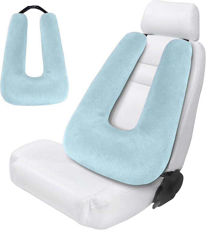 Car Pillow for Kids, Car Pillow, Travel Pillow Cushion for Car and Adults, Support Head and Neck on Road Trips, Blue