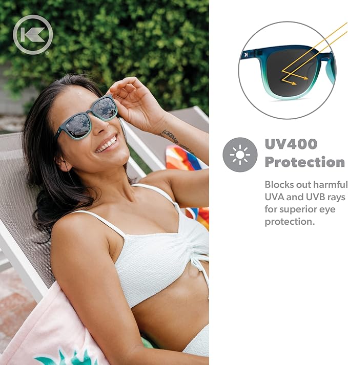 Knockaround Paso Robles Polarized Sunglasses for Women & Men - Impact Resistant Lenses & Full UV400 Protection