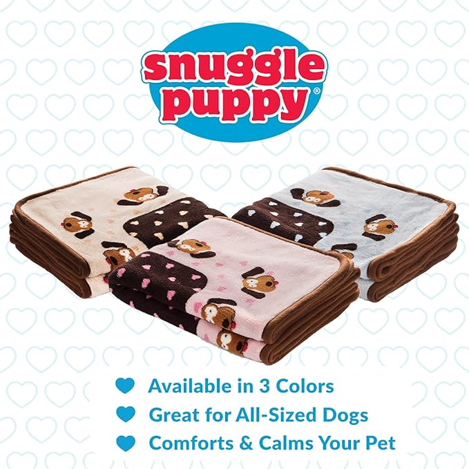 Snuggle Puppy Blanket for Pets - Cozy Dog Blanket for Small Dogs - Machine Washable Dog Blanket