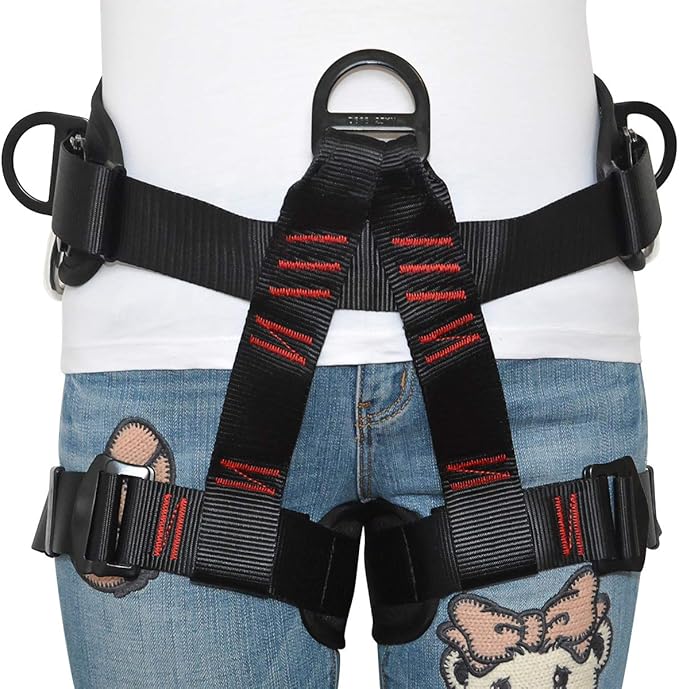 HeeJo Climbing, Safety Safe Seat Belt for Outdoor Tree Climbing, Outward Band Expanding Training Large Size,Climbing Gear