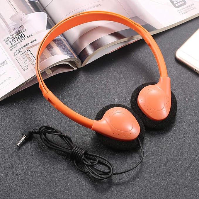 CN-Outlet 100 Pack Classroom Headphones Bulk for Kids School Class Set Headsets for Students Teens Toddler Children and Adults, Wholesale Wired Earphones-Upgrade 10 Mixed Colors