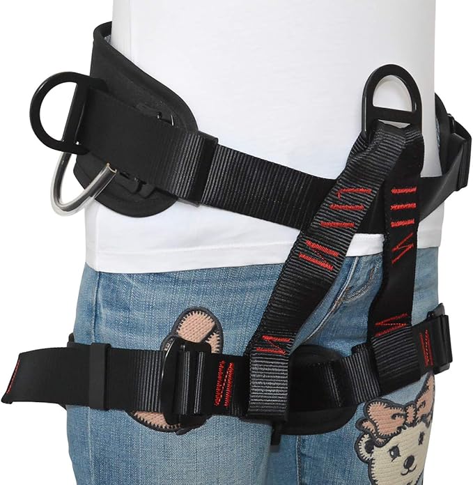 HeeJo Climbing, Safety Safe Seat Belt for Outdoor Tree Climbing, Outward Band Expanding Training Large Size,Climbing Gear