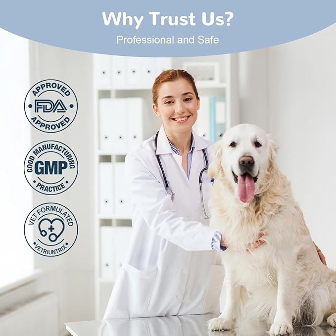 Calming Chews for Dogs, Dog Calming Chews to Help Reduce Stress, Dog Anxiety Relief Soft Chews for Fireworks, Storms, Thunder, Barking, Separation, Emotional Support, 90 Count