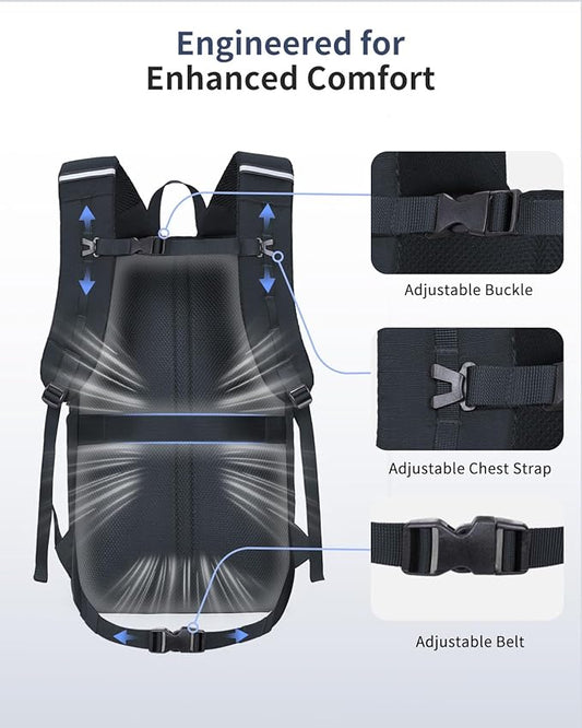 ECOHUB Hiking Backpack 30L Travel Backpack Lightweight Casual Daypack Water Resistant Camping Bag Outdoor Sports Back pack for Men Women