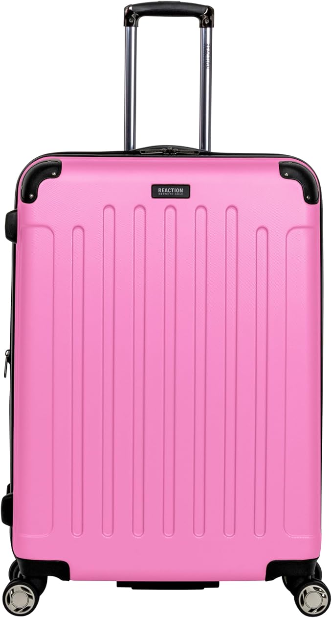 Kenneth Cole REACTION Renegade Luggage Expandable 8-Wheel Spinner Lightweight Hardside Suitcase, Watermelon, 2-Piece Set (20"/28")