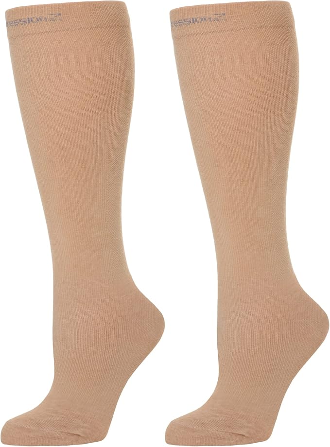 CompressionZ 30-40 mmHg Knee High Compression Socks Men & Women | Support Stockings for Travel, Nurses and Athletes
