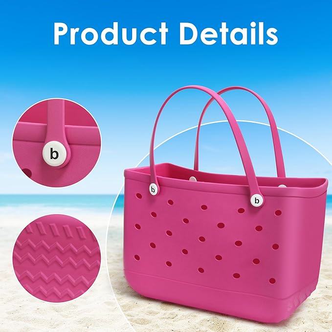 EVA Waterproof Washable Tote Bag for Beach, Pool, Boat, Sports