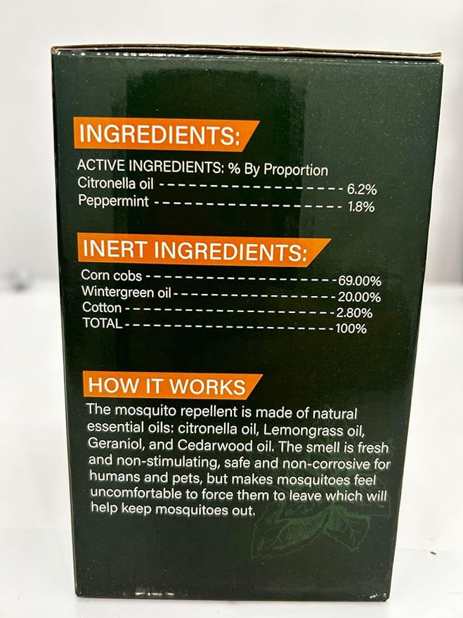 36 Pcs Mosquito Repellent Wipes - Peppermint Oil Insect Repellent Wipes Individually Wrapped, Safe & Effective Bug Insect Protection for Outdoor Activities, Natural Plant-Based, Long-Lasting