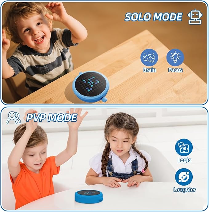 5-in-1 Handheld Puzzle Game,Reversi Strategy Board Game Console,Electric Reversi Travel Game for Kids and Adults