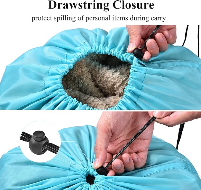 OTraki Extra Large Laundry Bag 2 Pack Laundry Basket Laundry Hamper Liner Dirty Clothes Bag 45x28 Inch Heavy Duty Laundry Bag XL Big Drawstring bag for Home Dorm Hotel Travel Camp Turquoise Blue