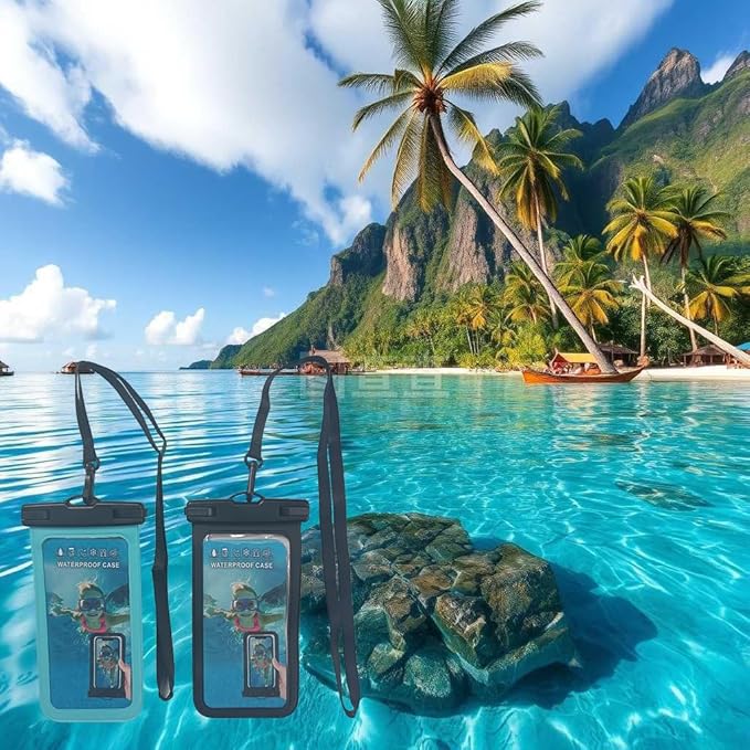 Waterproof Phone Pouch, Waterproof Phone Case, for iPhone 17 16 15 14 Pro Max，IPX8 Waterproof Rating, airtight Zipper Seal