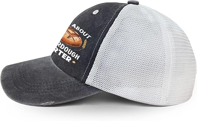 Ask Me About My Sourdough Starter Bread Baking Baker Bakery Hats Beach Cap for