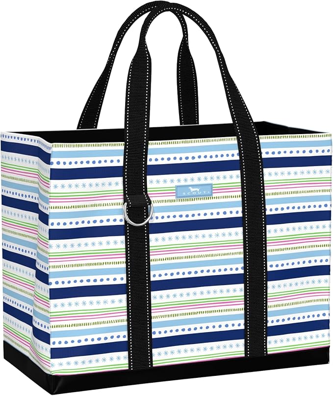 SCOUT Original Deano Tote Large - Durable Lightweight Open Top Beach, Pool & Lake Bag, Inside Zip Pocket, Folds Flat