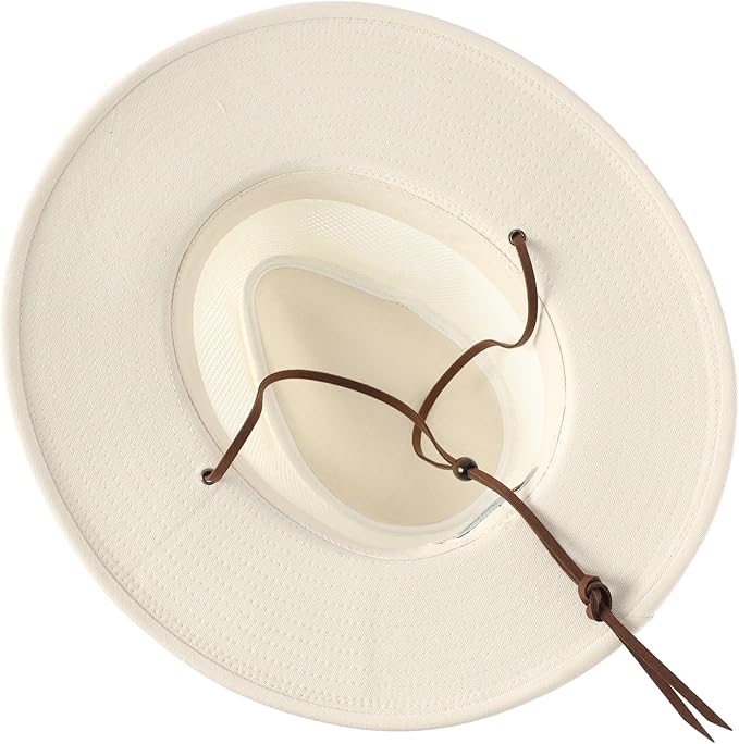 Home Prefer Cotton Summer Fedora Hat Wide Brim Sun Hats for Men Women UPF 50+ Sun Protection Cap for Fishing Hiking