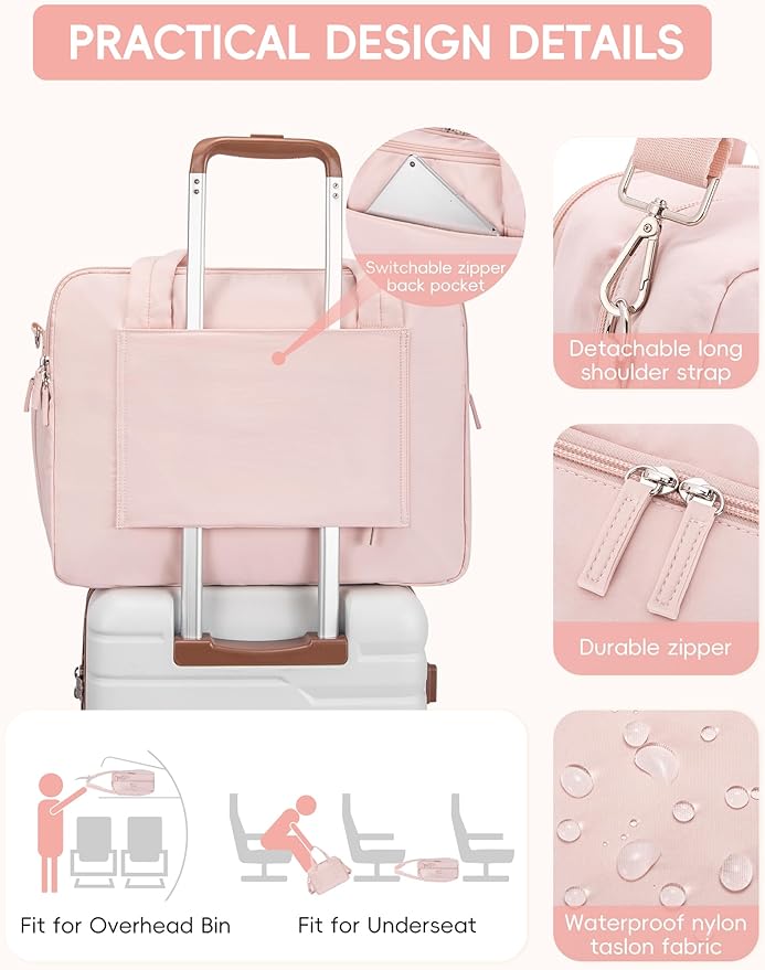 CLUCI Weekender Travel Bag for Women Puffer Tote Bag Carry On Duffle Overnight Bags with Shoe Compartment