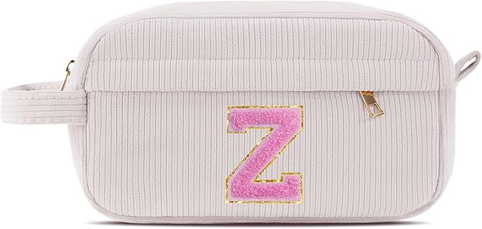 Pocmimut Personalized Makeup Bag,Cute Cosmetic Bag Pouches Travel Toiletry Bag for Graduation Gifts Birthday Gift Teacher Gifts for Girls,Z