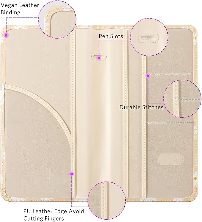 CoBak Car Registration and Insurance Holder - Vehicle Glove Box Car Organizer,Auto Truck Comparment Accessories Case with Magnetic Closure for Essential Document,Driver License,Cards