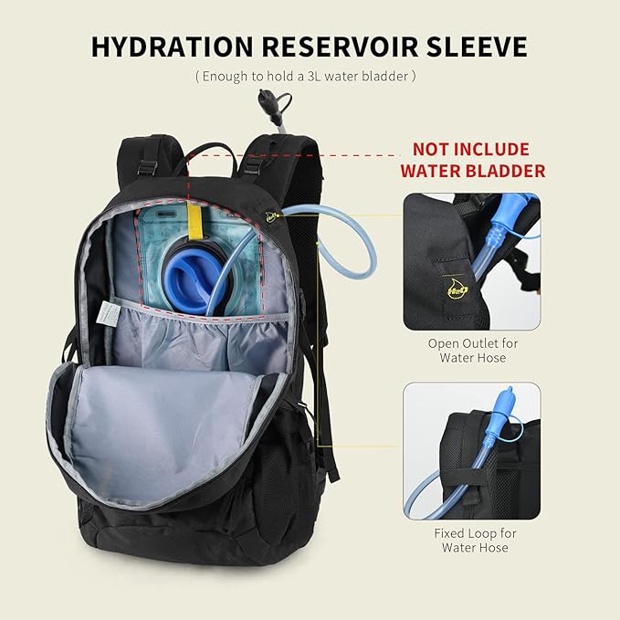 SKYSPER Hiking Backpack for Men Women, 35L Travel Backpack Waterproof Camping Backpack Outdoor Lightweight Daypack