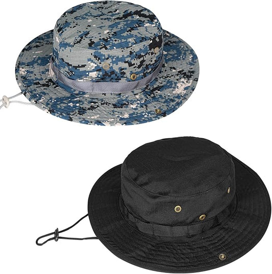 Sun Hats for Men Women Boonie Hat UPF 50+ Bucket Hat Wide Brim UV Protection Fishing Hiking Safari Outdoor Hats