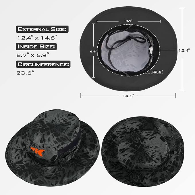 KastKing Sol Armis UPF 50 Boonie Hat - Sun Protection Hat, Fishing Hat, Beach & Hiking Hat, Paddling