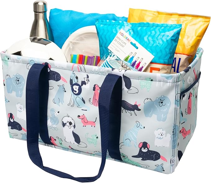 geckobrands Large Utility Tote - Durable Multipurpose Bag for Beach, Travel, Shopping & Outdoor Activities