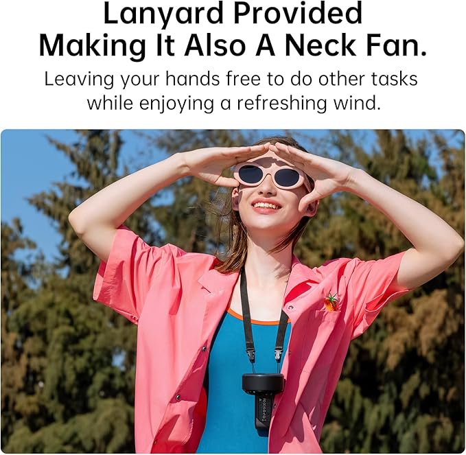 JISULIFE Handheld Fan Life7 – Ultimate Flexibility: High-Power Motor, LED Display, 13 Hrs Cooling, 3600mAh Rechargeable, 5-Speed, Foldable Design, 3-IN-1 Portable Fan for Travel Cruise Beach(Black)