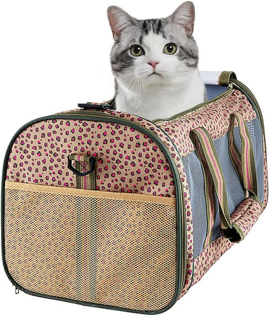 Soft-Sided Kennel Pet Carrier for Small Dogs, Cats, Puppy, Airline Approved Cat Carriers Dog Carrier Collapsible, Travel Handbag & Car Seat