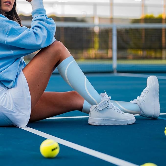 Compression Socks for Women Men Circulation Knee High 8 Pairs for Nurses, Running, Travel, Athletic