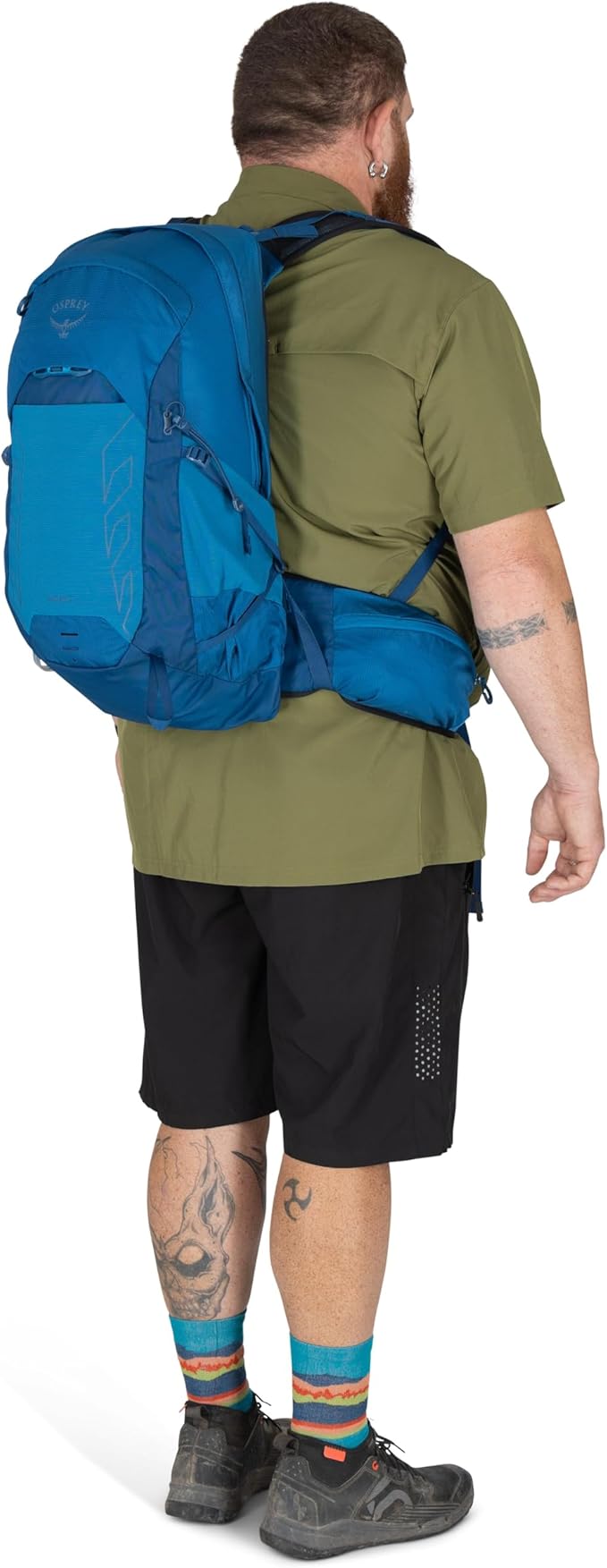 Osprey Talon 22L Men's Lightweight Hiking Backpack - Small Daypack for Travel & Camping, Green Canopy/Pine Leaf, Extended Fit