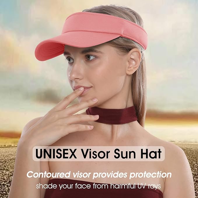 Sun Visor Hat Adjustable Velcro Outdoor Sports Cap for Men Women Adults