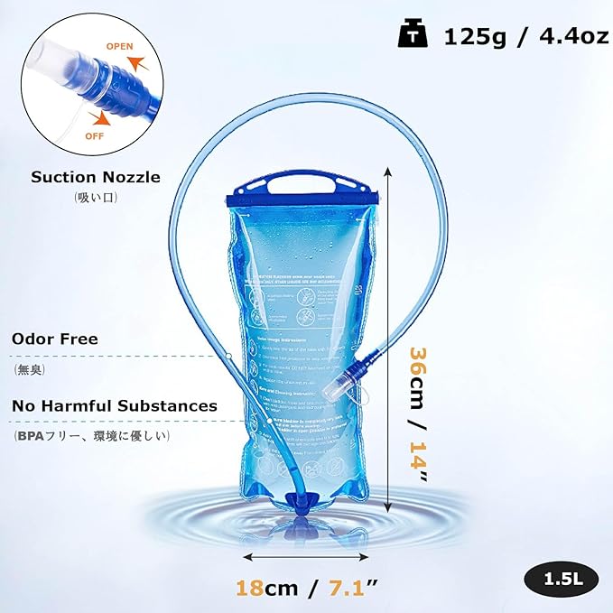 YAPJEB Running Hydration Vest Lightweight Water Pack for Men Women 5L 5.5L Backpack for Marathon Trail Race Hiking Cycling Camping Jogging