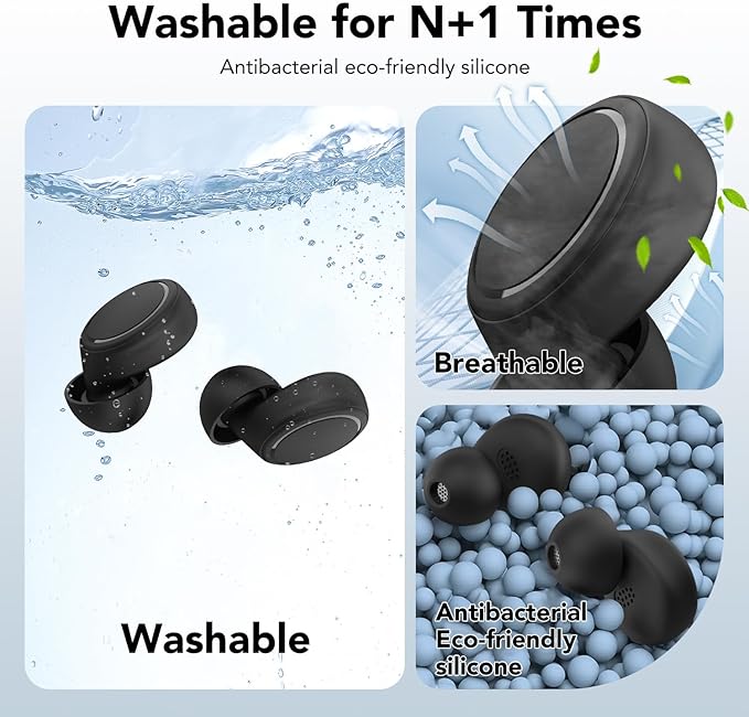 Ear Plugs for Sleeping 45dB Noise Cancelling Reusable Soft Silicone Ear Plugs for Noise Reduction Concert Earplugs for Shooting Snoring Airplanes Musicians Motorcycle with 8 Eartips Case