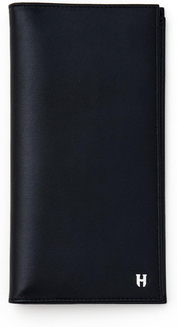 Passport Holder Travel Wallet for Men & Women, RFID Handcrafted Full Grain Leather Cover, 12 Card Slots & 4 Compartments, Gift Box & Pouch, Black