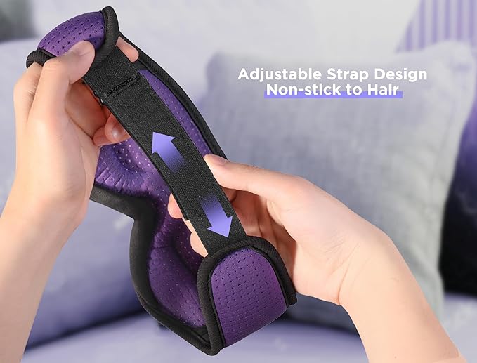 LC-dolida Sleep Mask with Bluetooth Headphones Bluetooth Sleep Mask Sleep Headphones,3D Eye Mask for Sleeping Mask Music Sleeping Headphones for Side Sleepers Meditation Gifts Gadgets for Men Women