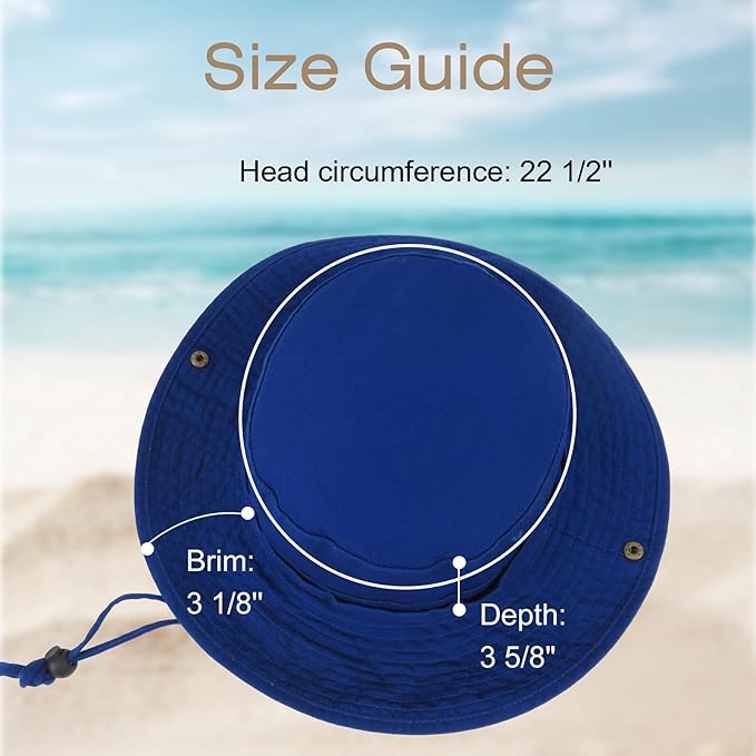Bucket Hat Wide Brim UV Protection Sun Hat Boonie Hats Fishing Hiking Safari Outdoor Hats for Men and Women