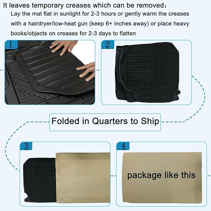 Mustang Cargo Mat - All-Weather 3D Custom-Fit Trunk Tray Floor Mat Compatible with 2015-2025 Ford Mustang Coupe without subwoofer (Not for Mach-E) ，Waterproof Non-Slip Durable Odorless TPO Accessories