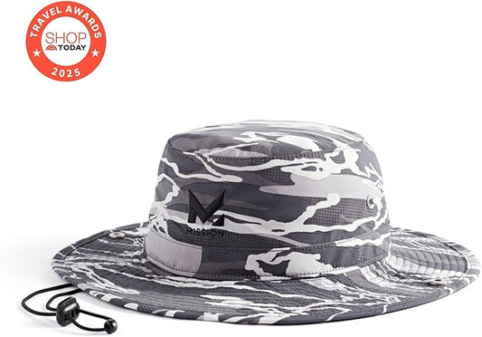 MISSION Cooling Bucket Hat - Unisex Wide-Brim Hat for Men & Women - Lightweight, Foldable & Durable - Cools Up to 2 Hours