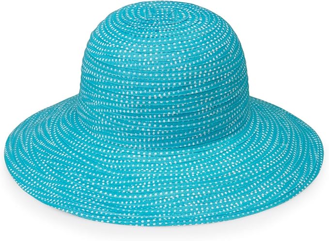 Wallaroo Hat Company Women’s Petite Scrunchie Sun Hat – UPF 50+, Wide Brim, Packable, Adjustable for Smaller Crown Sizes