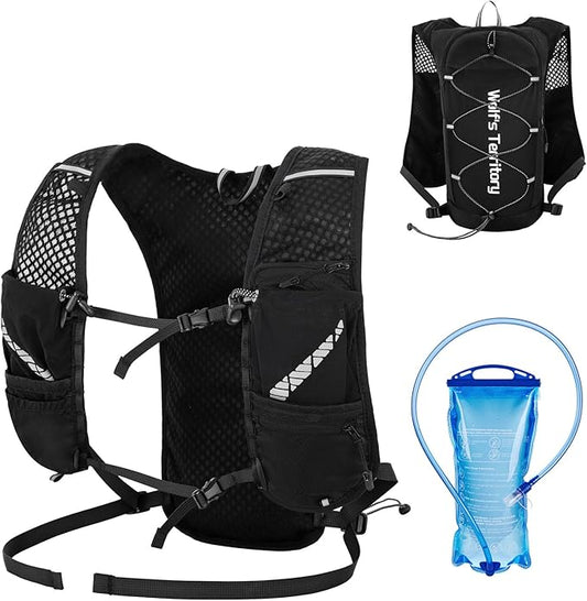 Azarxis Hiking Hydration Pack 5L Running Backpack Daypack Vest with 2L Water Bladder for Women Men Cycling Biking Trail Race