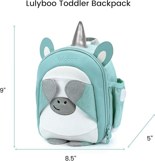 Lulyboo Ultra-Soft Unicorn Toddler Backpack with Detachable Leash & Wrist Tether, Kids Walking Harness with 5 Pockets, Adjustable Child Leash for Ages 1-7, Safety & Fun Travel Gear