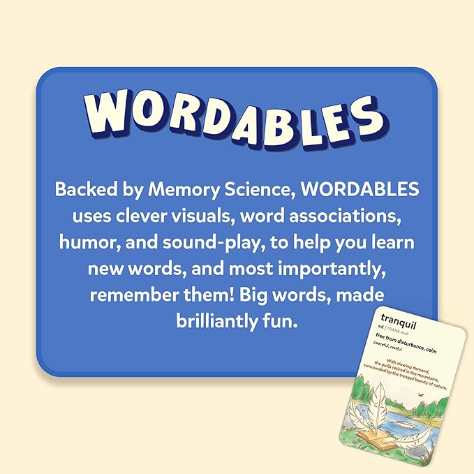 Skillmatics Vocabulary Flash Cards for Kids - Learn 100 Words with Wordplay, Visuals, & Soundplay, Christmas Stocking Stuffers, Educational Gifts for Ages 8, 9, 10 & Up, Screen-Free Language Game