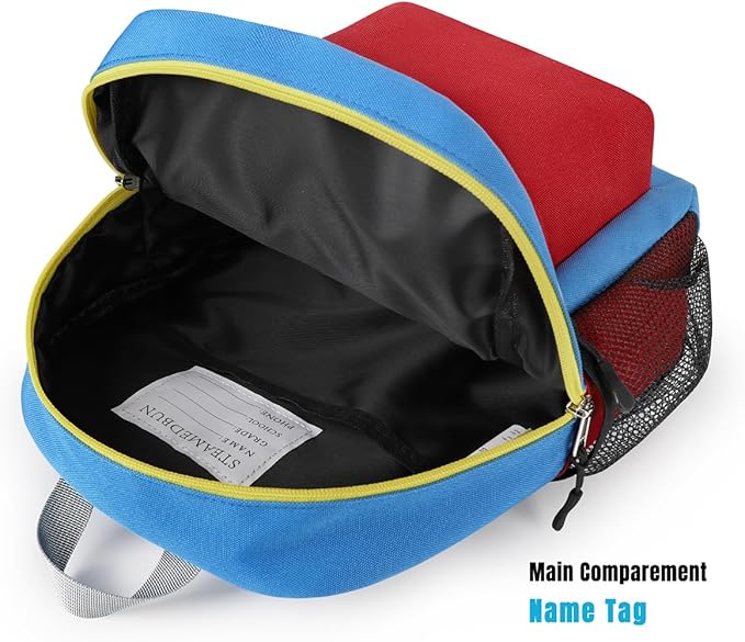 STEAMEDBUN Toddler Backpack for Boys 2-4,Kindergarten Backpack for Boys,Preschool Backpack,Mini