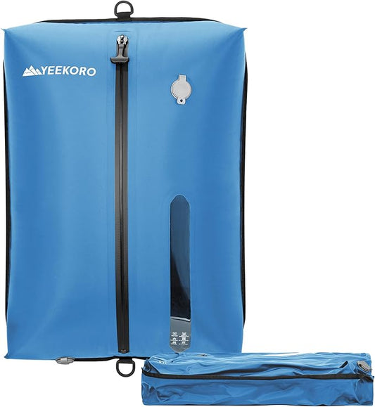 Vacuum Bag for Travel, Professional IPX8 Waterproof Reusable Vacuum Compression Bags for Travel Suitcases, Durable Space Saver Bag(1 Large,No Pump)