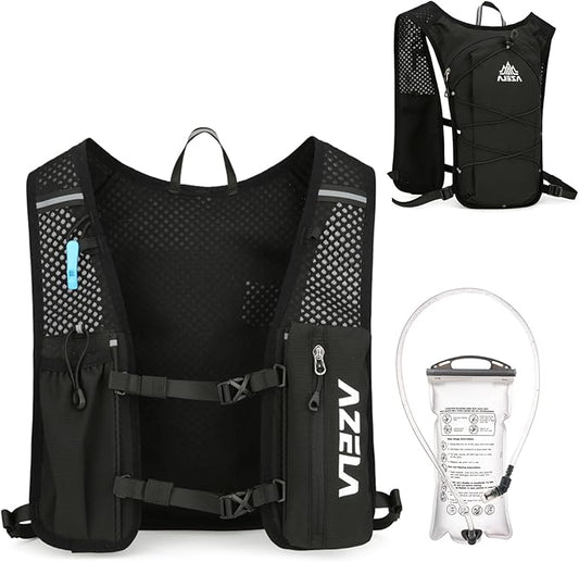 Azarxis Running Water Bottles Flask BPA Free Leakproof Hydration Vest Packs Waist Belt Replacement for Triathlon Marathon Hiking Cycling Climbing Runner
