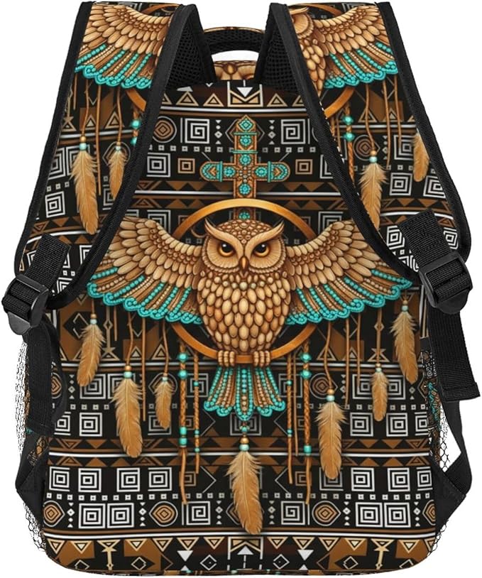 Native American Backpack for Men Women,Casual Travel Hiking Camping Backpacks Lightweight Bookbag